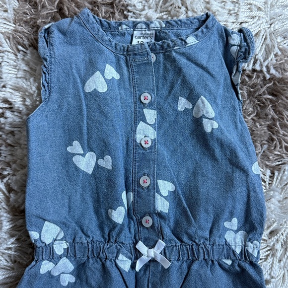 🤍NWOT Carter’s Heart Romper - Picture 2 of 7